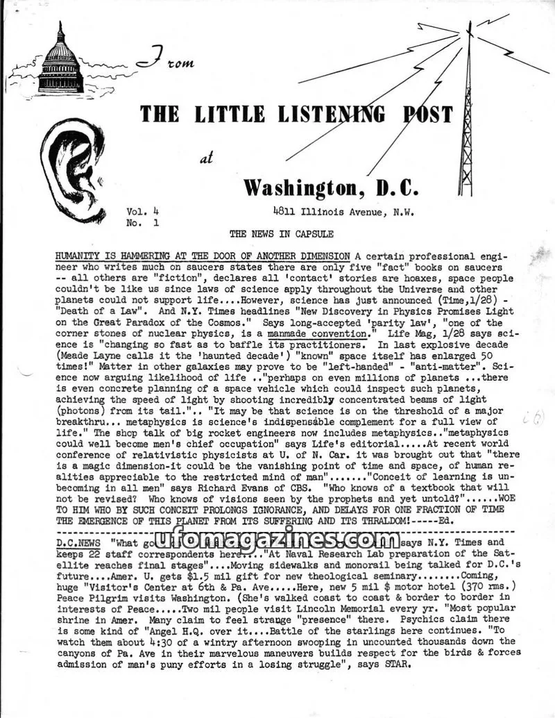 Cover of Little Listening Post issue Vol. 4 No. 1: THE LITTLE LISTENING POST
