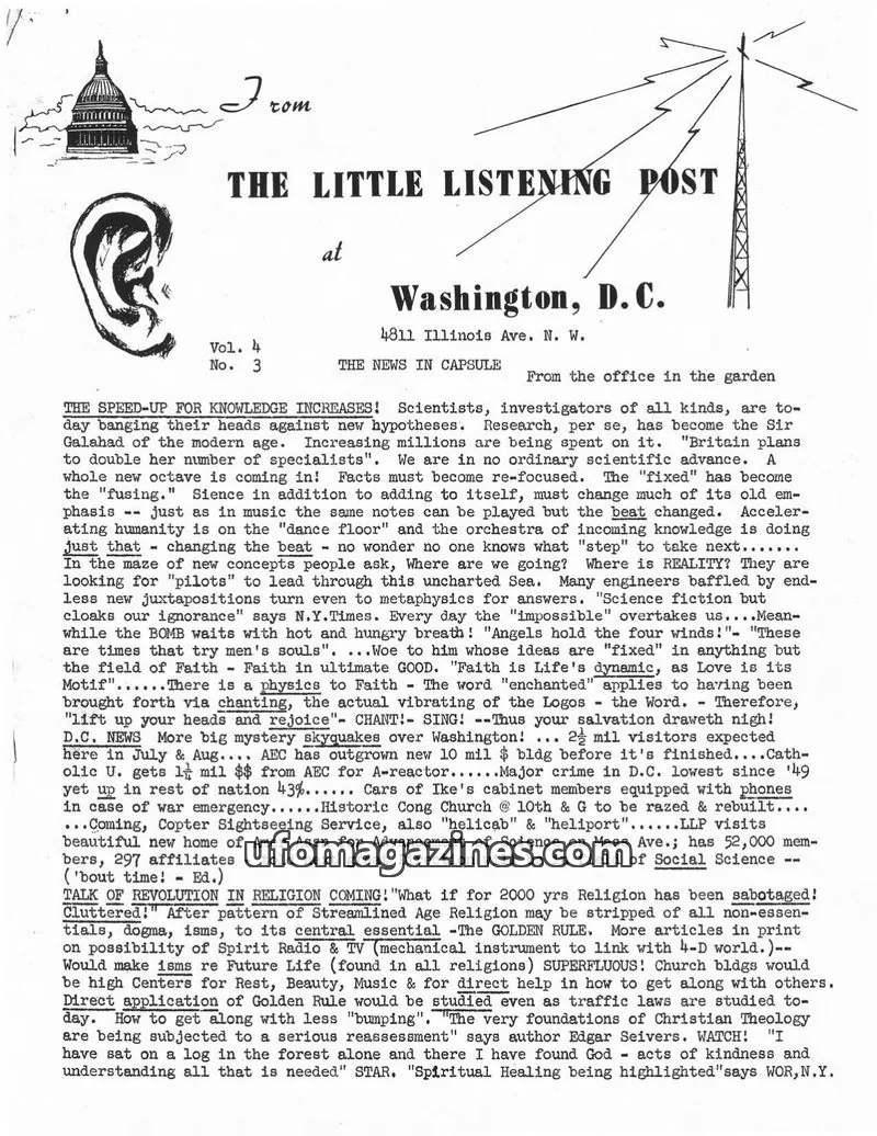 Cover of Little Listening Post issue Vol. 4 No. 3: THE LITTLE LISTENING POST