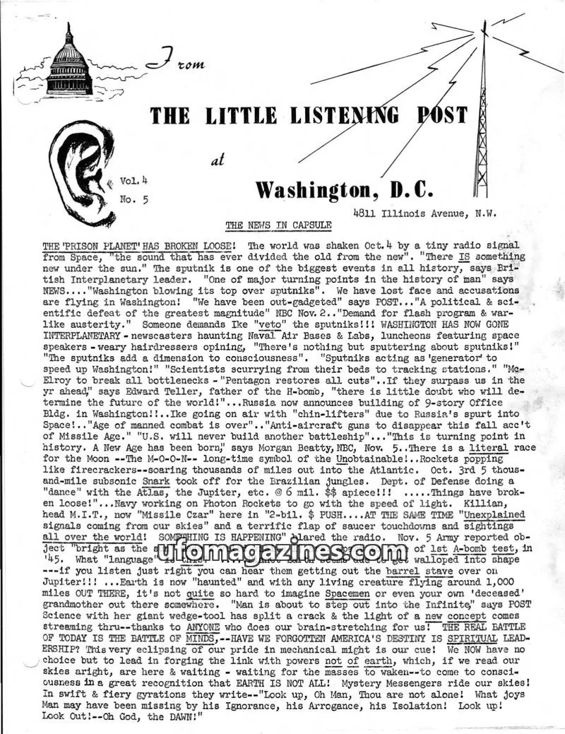 Cover of Little Listening Post issue Vol. 4 No. 5: THE LITTLE LISTENING POST
