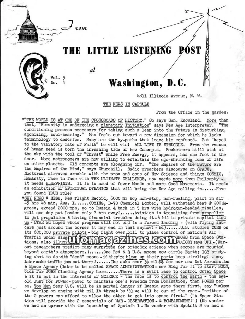 Cover of Little Listening Post issue Vol. 5 No. 4: THE LITTLE LISTENING POST