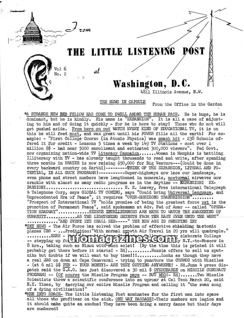 Cover of Little Listening Post issue Vol. 6 No. 2: THE LITTLE LISTENING POST