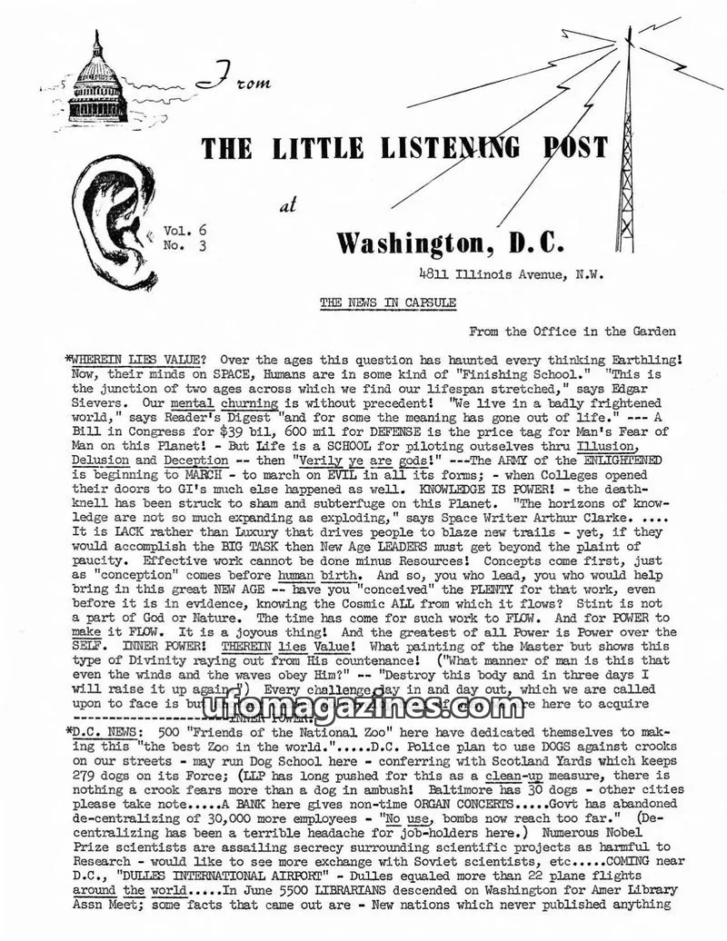 Cover of Little Listening Post issue Vol. 6 No. 3: THE LITTLE LISTENING POST