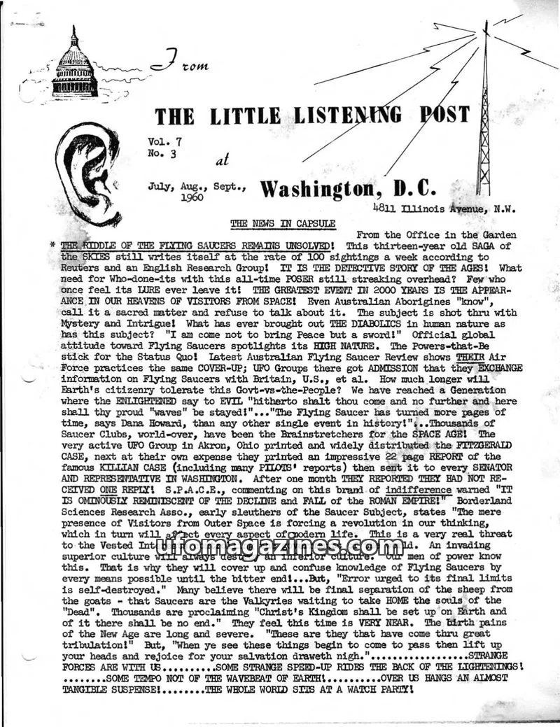Cover of Little Listening Post issue Vol. 7 No. 3: THE LITTLE LISTENING POST
