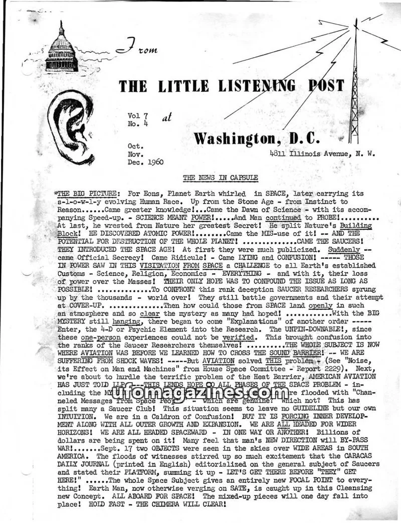 Cover of Little Listening Post issue Vol 7 No. 4: THE LITTLE LISTENING POST