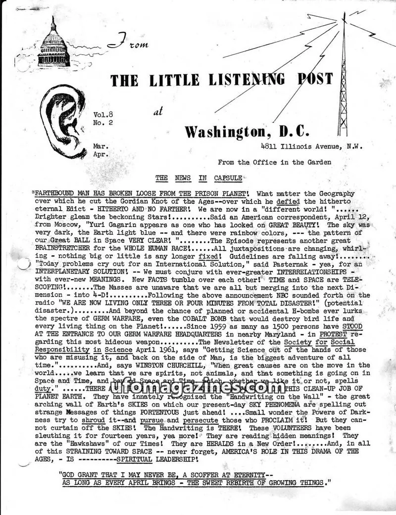 Cover of Little Listening Post issue Vol.8 No. 2: THE LITTLE LISTENING POST