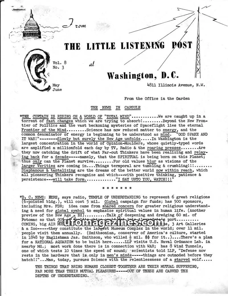 Cover of Little Listening Post issue Vol. 8 No. 3: THE LITTLE LISTENING POST