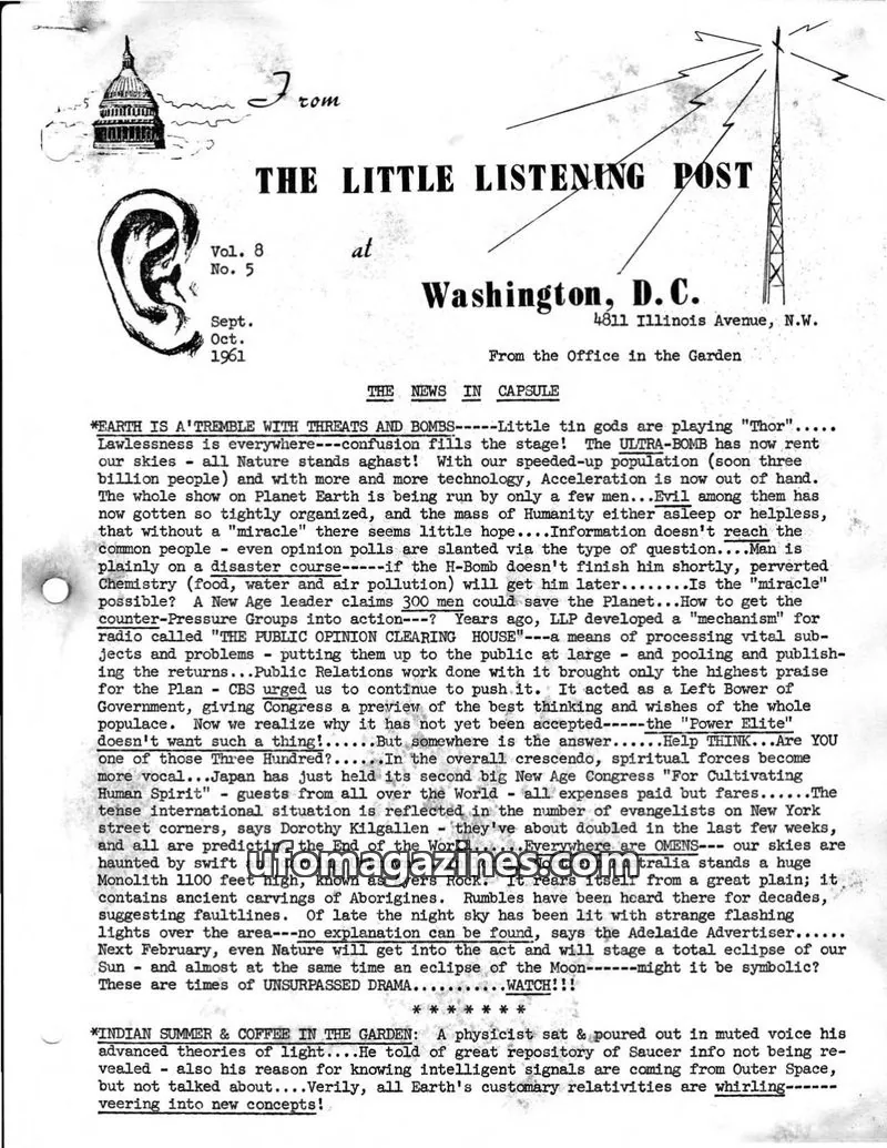 Cover of Little Listening Post issue Vol. 8 No. 5: THE LITTLE LISTENING POST