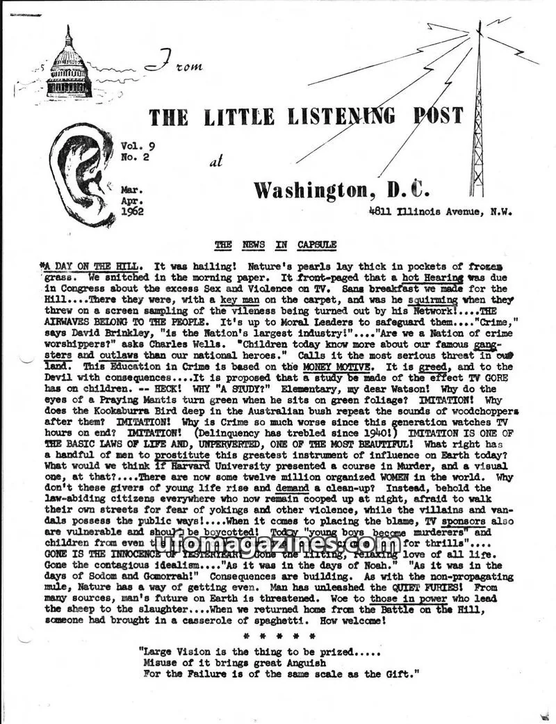 Cover of Little Listening Post issue Vol. 9 No. 2: THE LITTLE LISTENING POST
