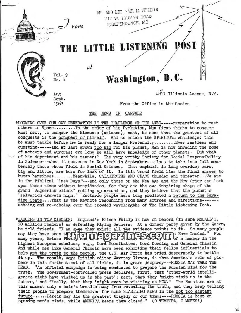Cover of Little Listening Post issue Vol. 9 No. 4: THE LITTLE LISTENING POST