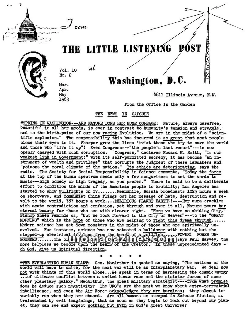 Cover of Little Listening Post issue No. 2: THE LITTLE LISTENING POST