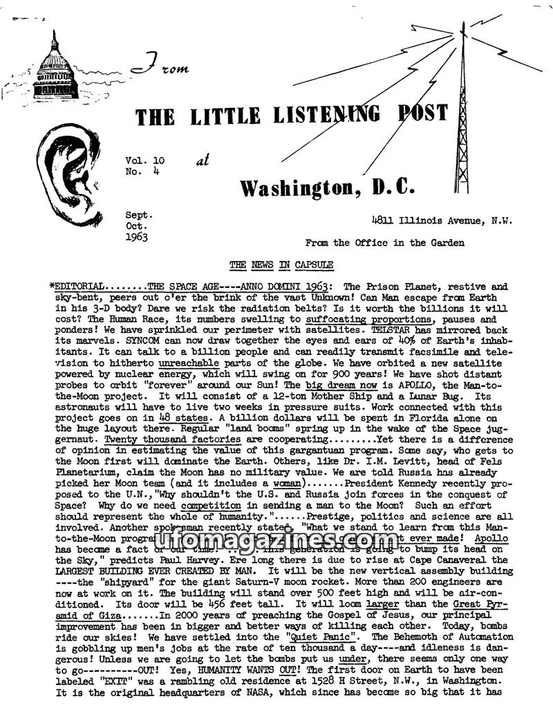 Cover of Little Listening Post issue Vol. 10 No. 4: THE LITTLE LISTENING POST