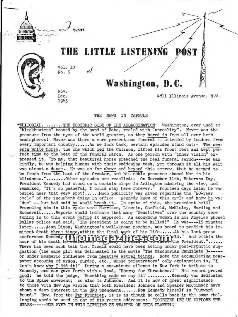 Cover of Little Listening Post issue Vol. 10 No. 5: THE LITTLE LISTENING POST