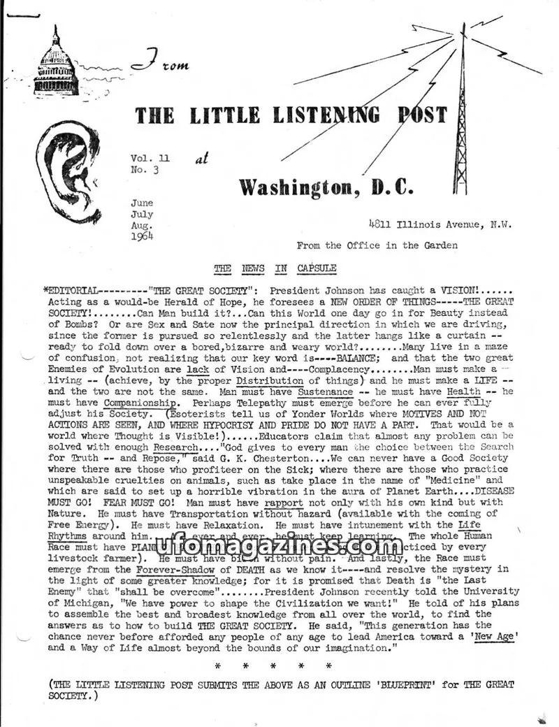 Cover of Little Listening Post issue Vol. 11 No. 3: THE LITTLE LISTENING POST