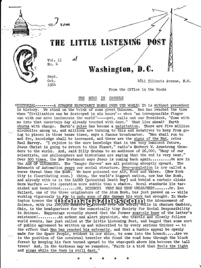 Cover of Little Listening Post issue Vol. 11 No. 4: THE LITTLE LISTENING POST
