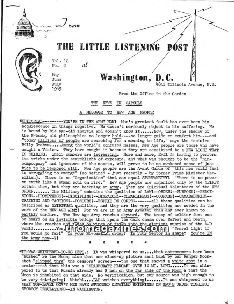 Cover of Little Listening Post issue Vol. 12 No. 2: THE LITTLE LISTENING POST