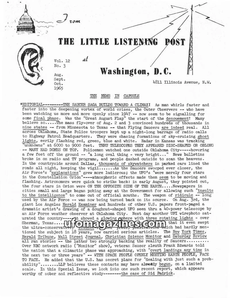 Cover of Little Listening Post issue Vol. 12 No. 3: THE LITTLE LISTENING POST