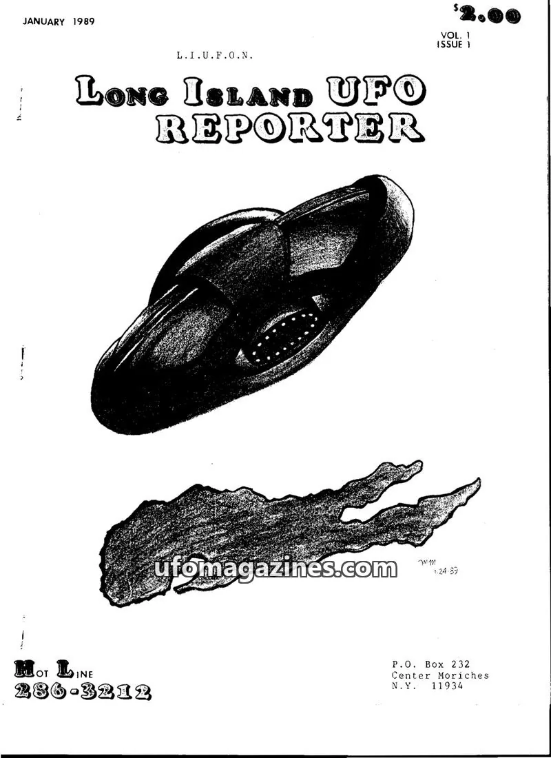 Cover of Long Island UFO Update (John Ford) issue 1: LONG ISLAND UFO REPORTER
