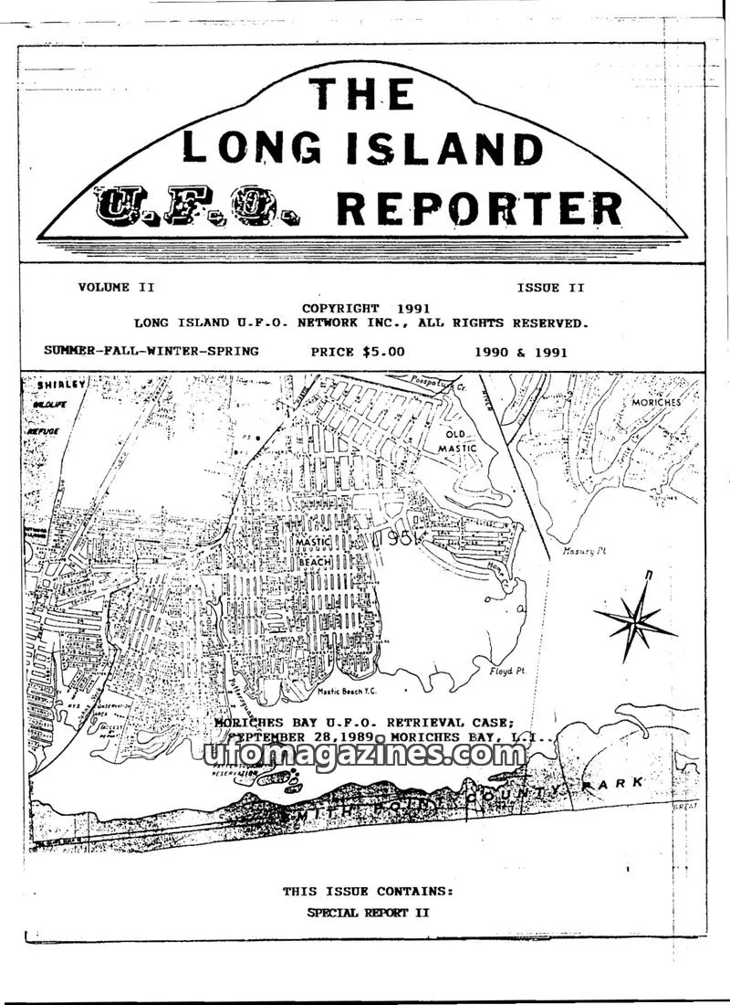 Cover of LONG ISLAND U.F.O. NETWORK INC. issue ISSUE II: THE LONG ISLAND U.F.O. REPORTER