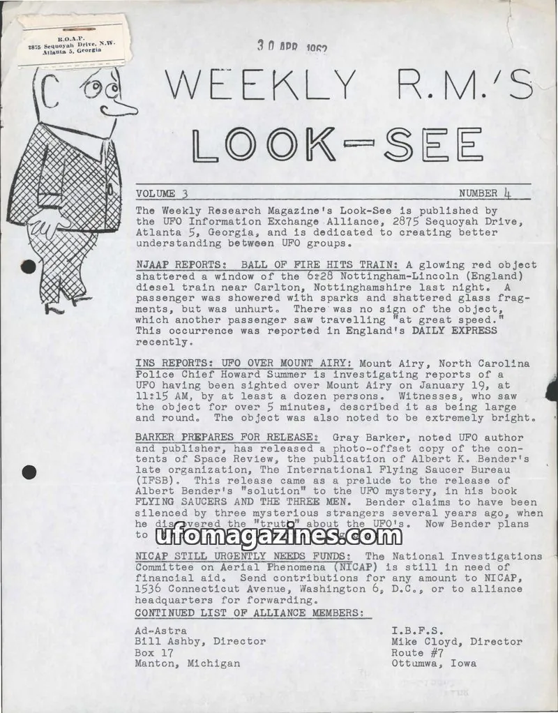 Cover of Look-See (Allen Greenfield) issue 4: WEEKLY R.M.'S LOOK-SEE
