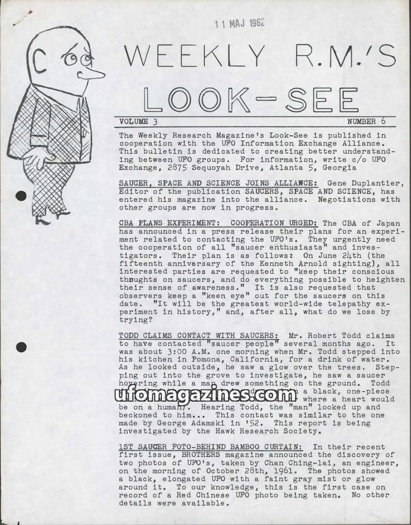 Cover of Look-See (Allen Greenfield) issue 6: WEEKLY R.M.'S LOOK-SEE