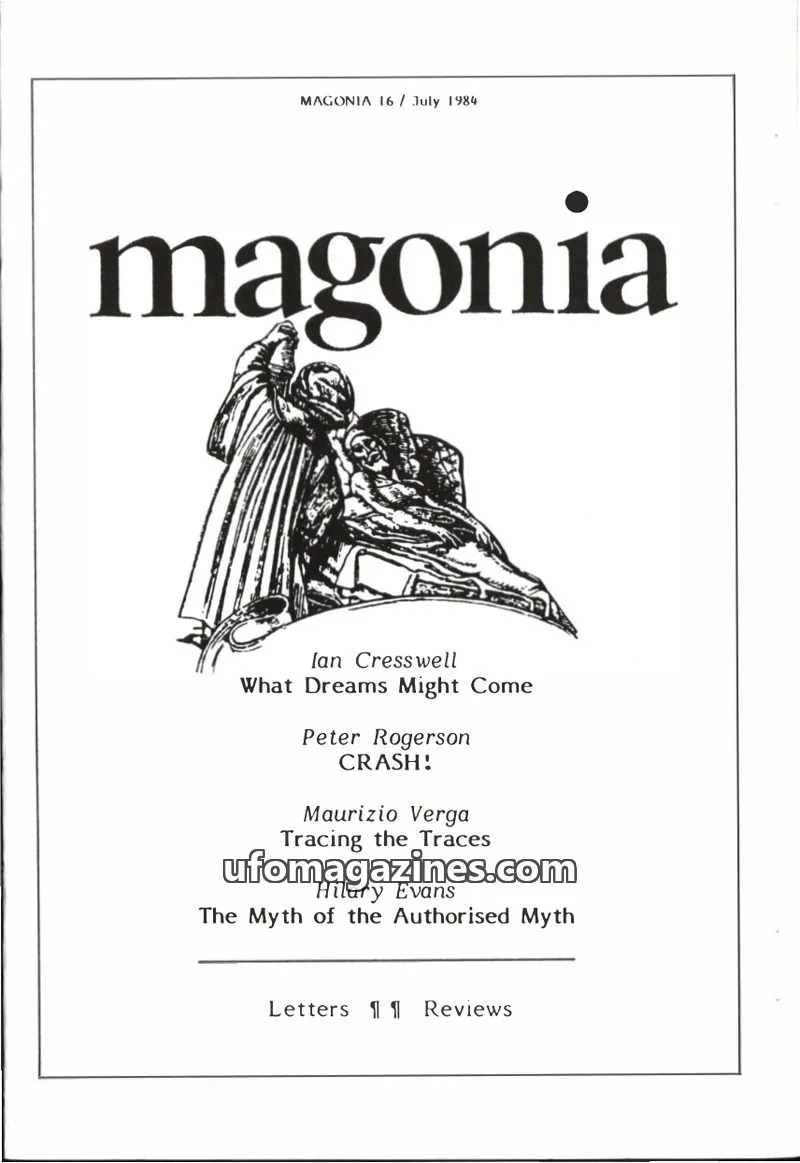 Cover of Magonia issue 16: Magonia
