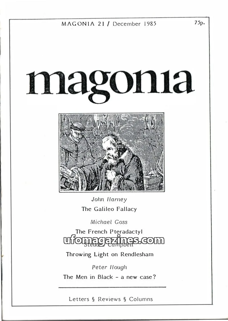 Cover of Magonia issue 21: Magonia