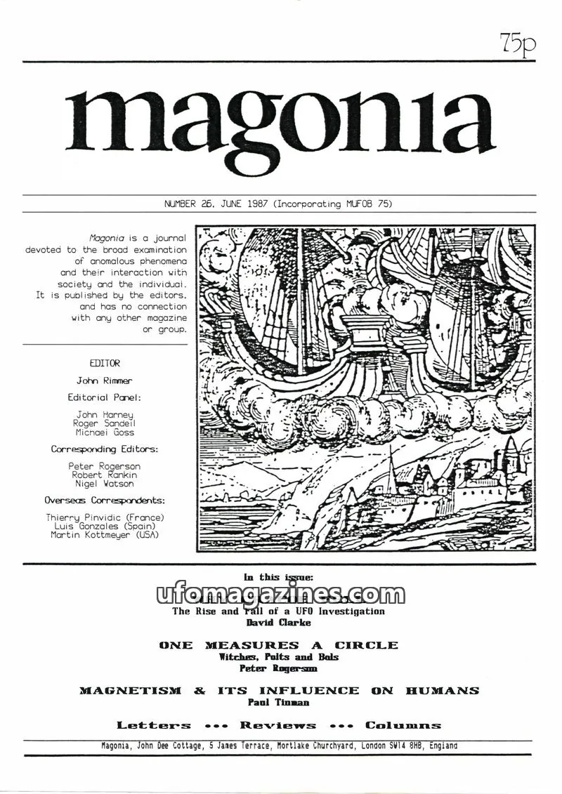 Cover of Magonia issue 26: magonia