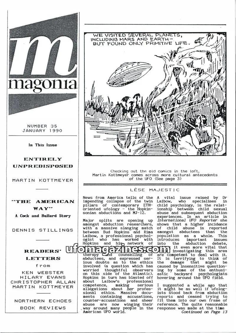 Cover of Magonia issue 35: Magonia
