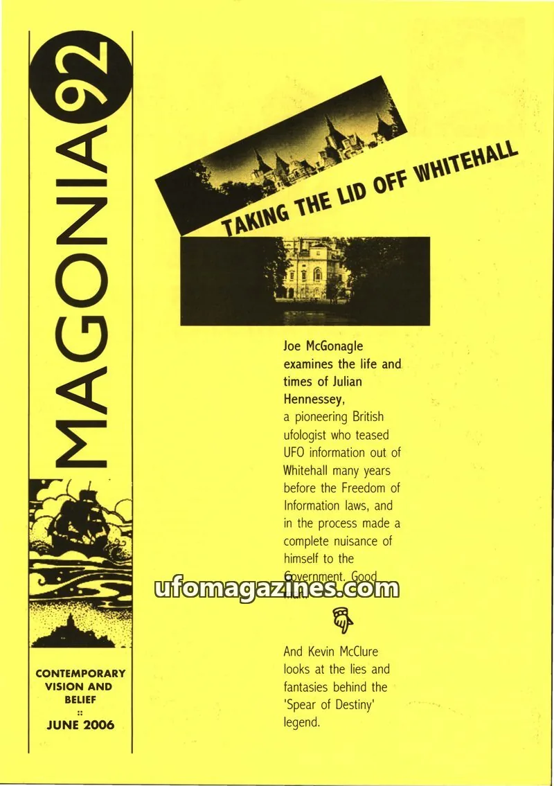 Cover of Magonia issue 92: MAGONIA