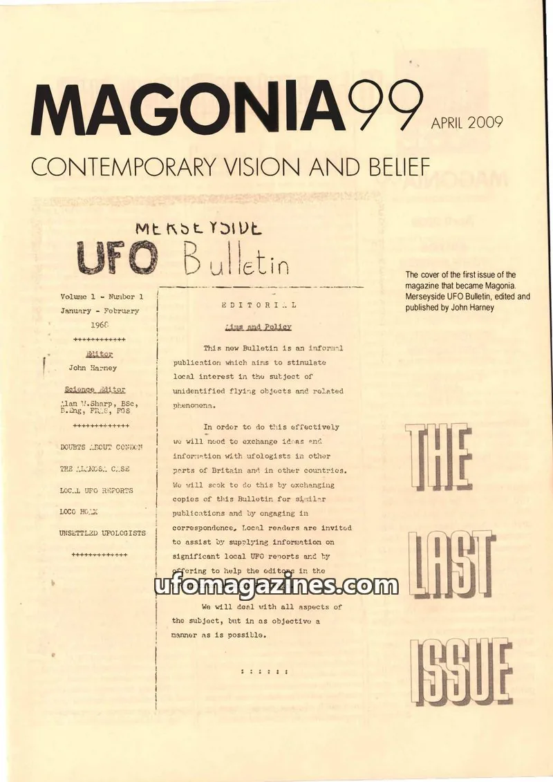 Cover of Magonia issue 99: MAGONIA