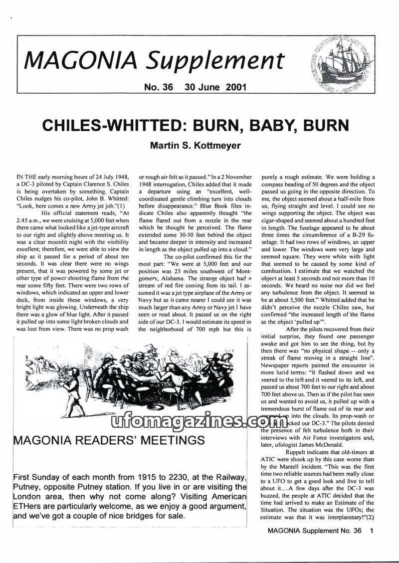 Cover of Magonia Supplement issue 36: MAGONIA Supplement
