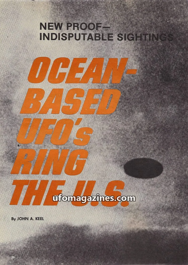 Cover of Male issue 26: OCEAN-BASED UFO'S RING THE U.S.