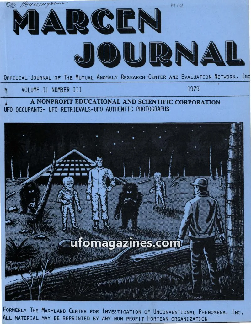 Cover of MUTUAL ANOMALY RESEARCH CENTER AND EVALUATION NETWORK, INC. issue VOLUME II NUMBER III: MARCEN JOURNAL