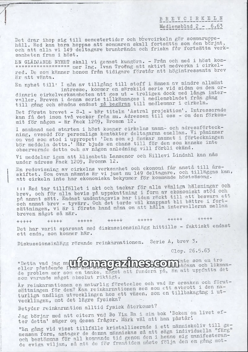 Cover of Brevcirkeln Arcanum issue 2: BREVCIRKELN
