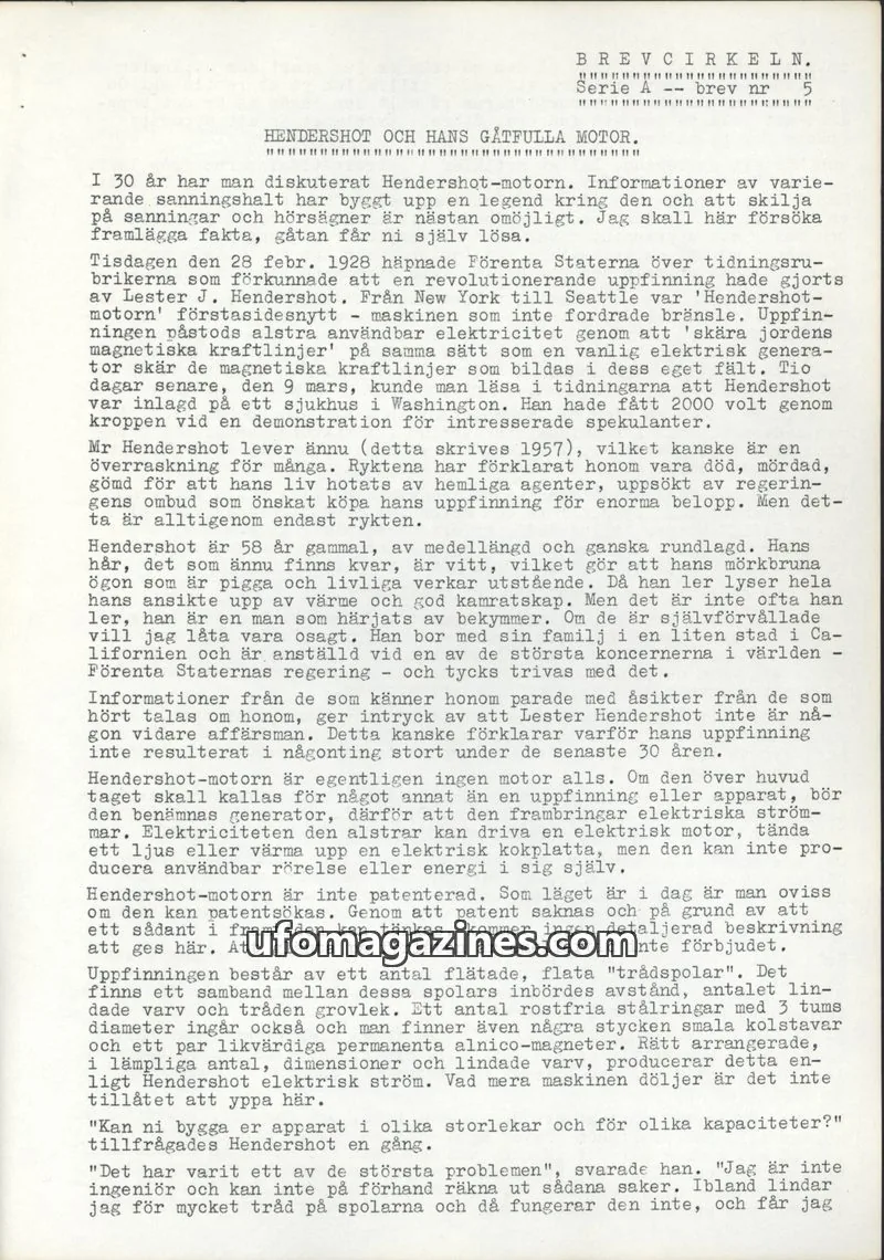 Cover of Brevcirkeln Arcanum issue 5: BREVCIRKELN.