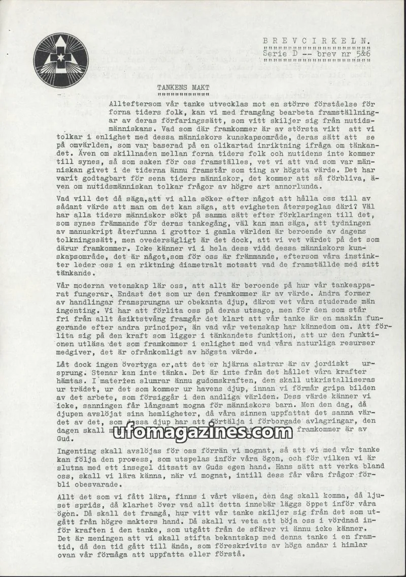 Cover of Brevcirkeln Arcanum issue 5&6: BREVCIRKELN.