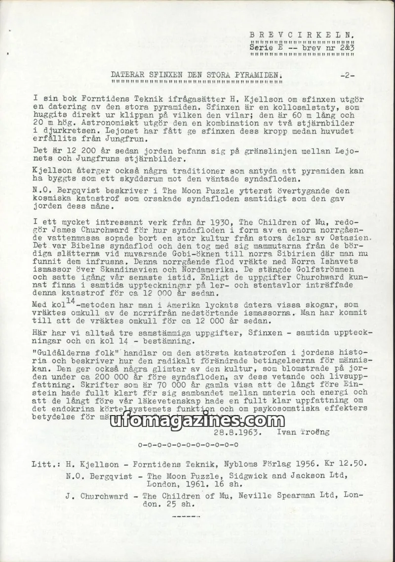 Cover of Brevcirkeln Arcanum issue nr 2&3: BREVCIRKELN.