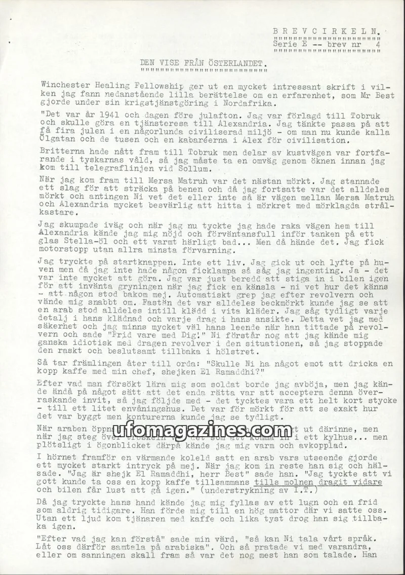 Cover of BREVCIRKELN issue nr: BREVCIRKELN