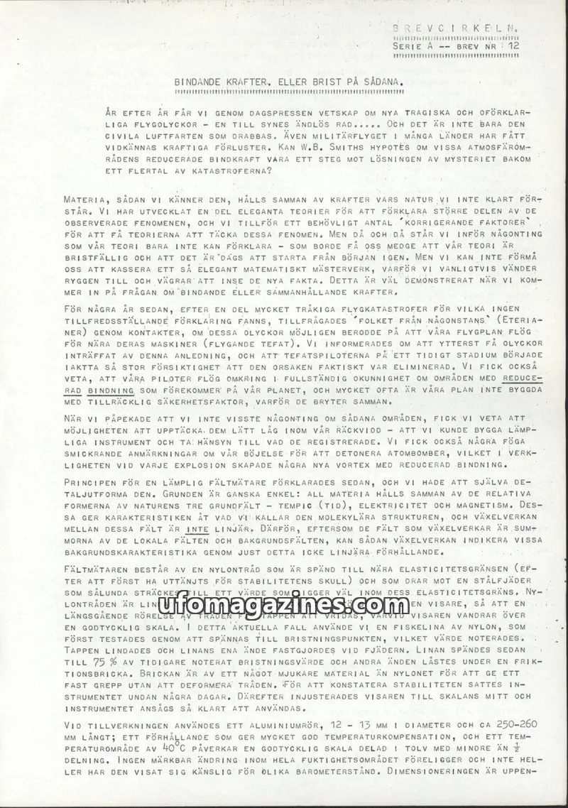 Cover of BREVCIRKELN issue NR 12: BREVCIRKELN