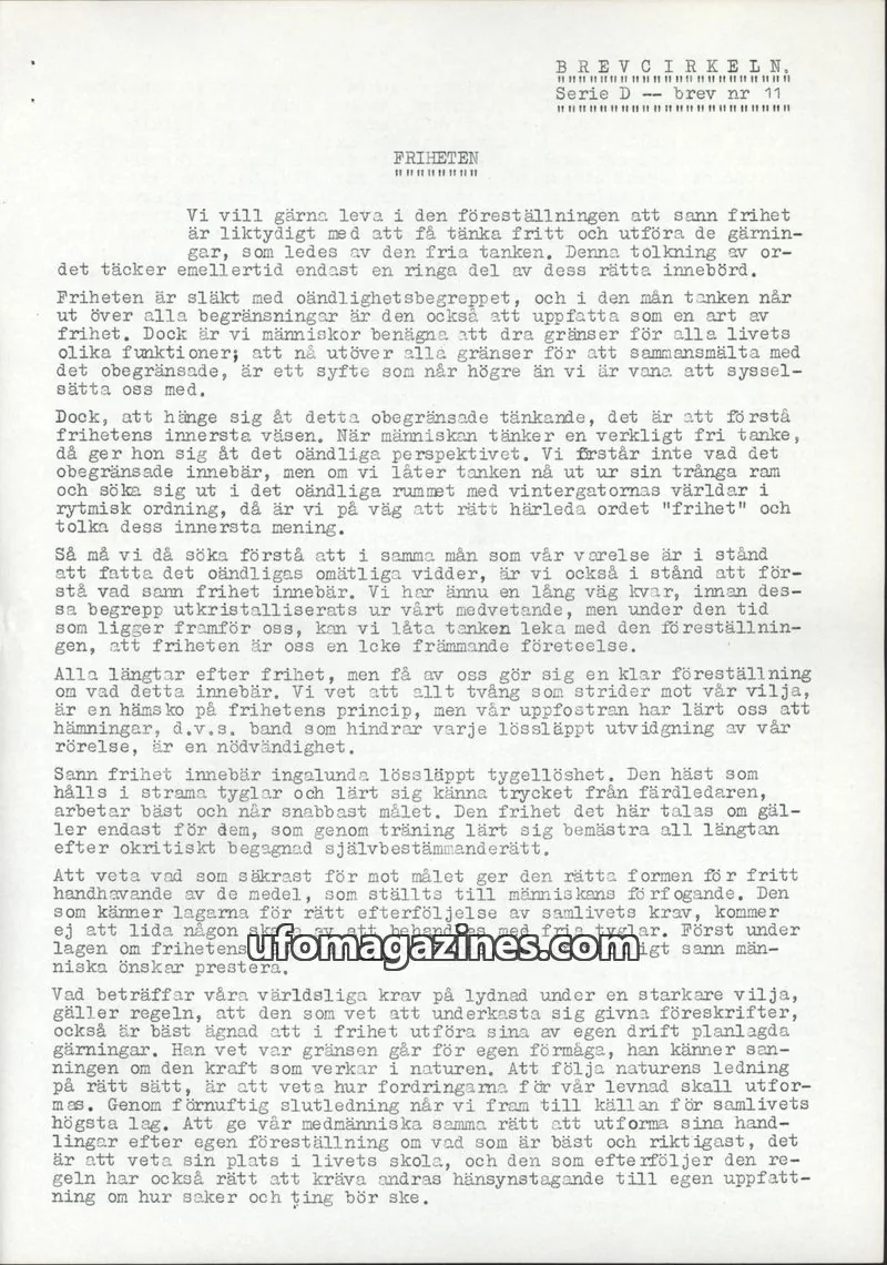 Cover of BREVCIRKELN issue 11: BREVCIRKELN