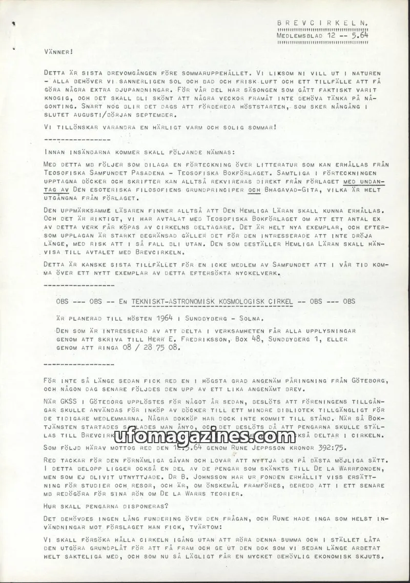 Cover of BREVCIRKELN issue 12: BREVCIRKELN