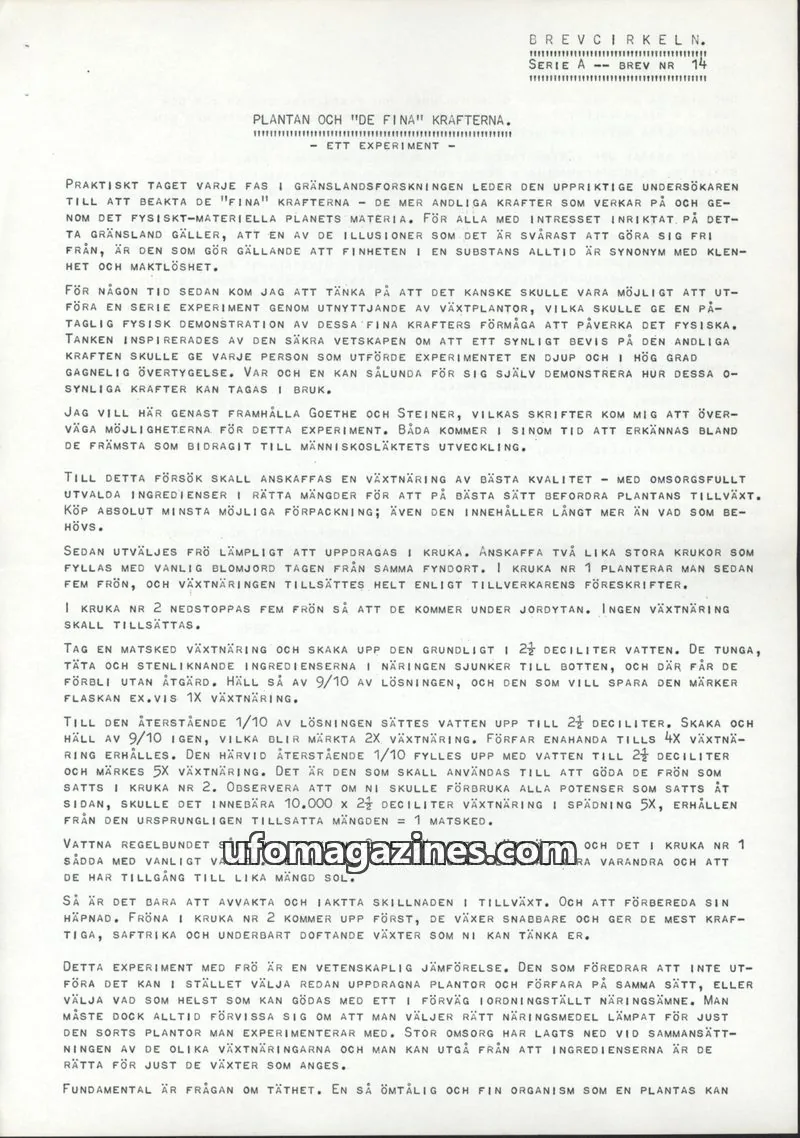 Cover of BREVCIRKELN issue 14: BREVCIRKELN