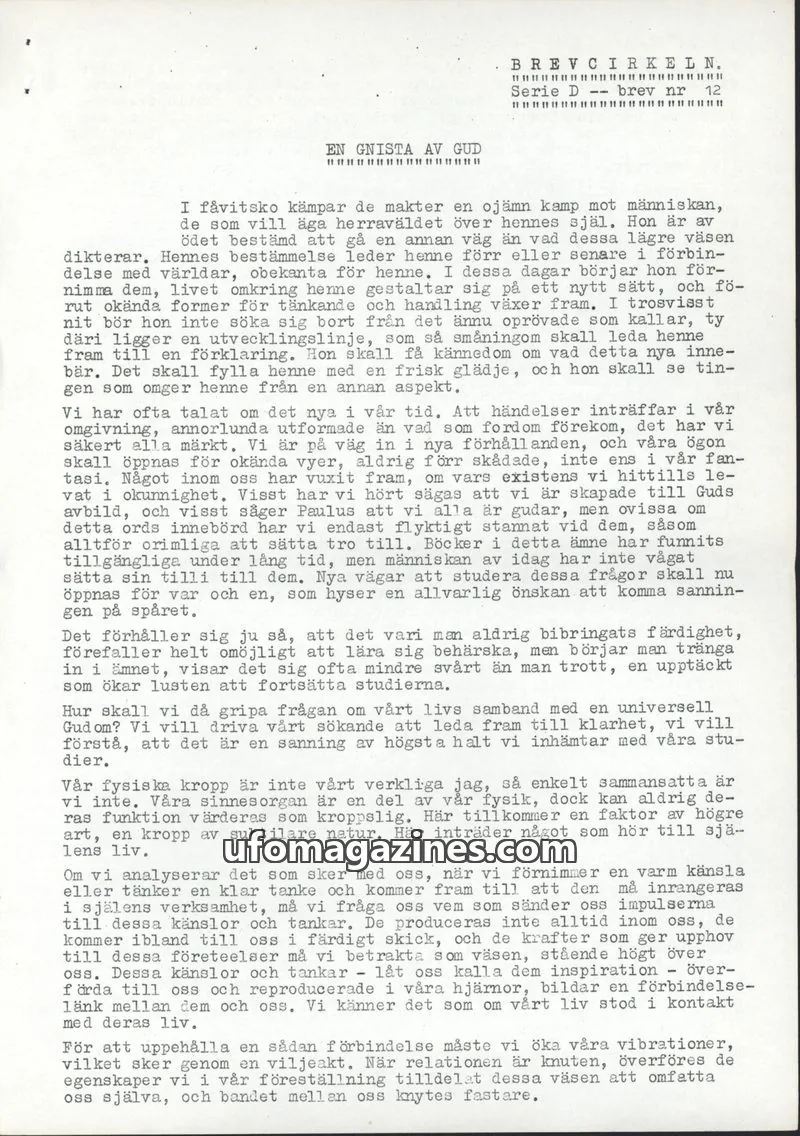 Cover of BREVCIRKELN issue 12: BREVCIRKELN