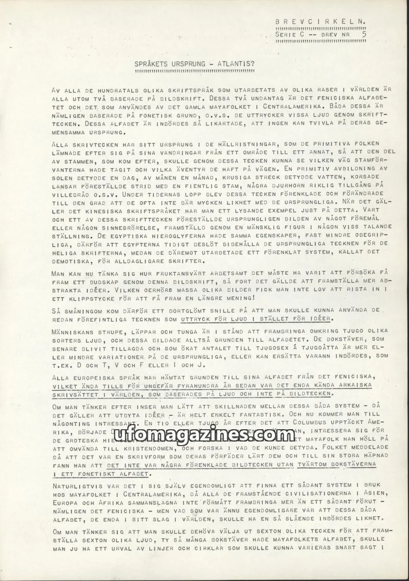 Cover of BREVCIRKELN issue NR 5: BREVCIRKELN