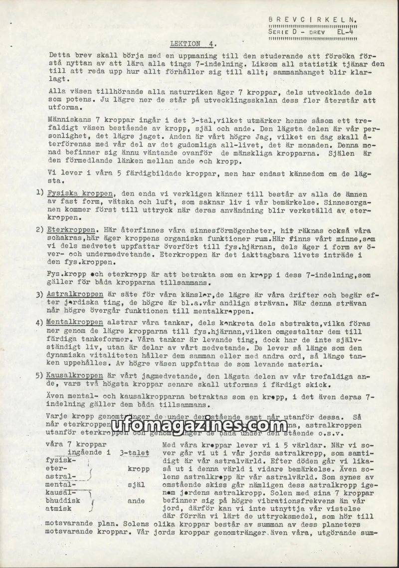 Cover of BREVCIRKELN issue EL-4: BREVCIRKELN