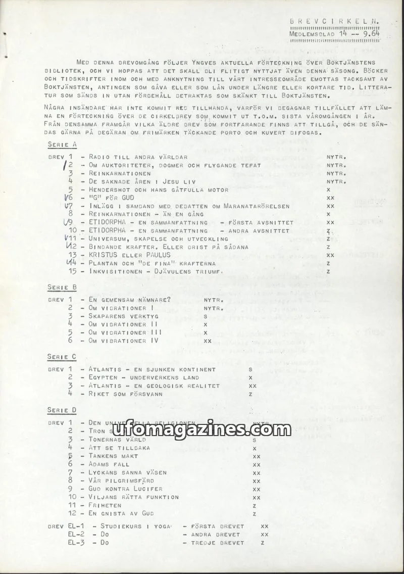 Cover of BREVCIRKELN issue 14: BREVCIRKELN