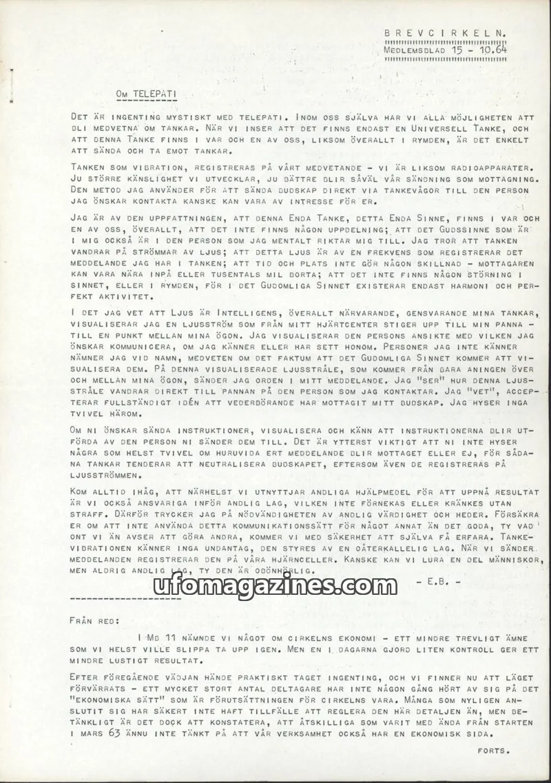 Cover of BREVCIRKELN issue 15: BREVCIRKELN.