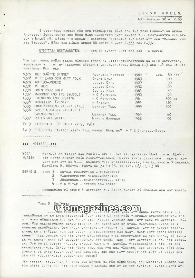Cover of BREVCIRKELN issue 18: BREVCIRKELN