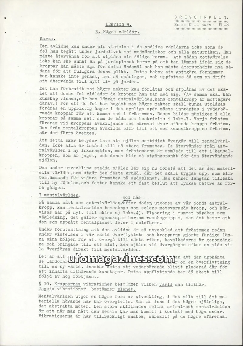 Cover of Brevcirkeln Arcanum issue EL-8: BREVCIRKELN.