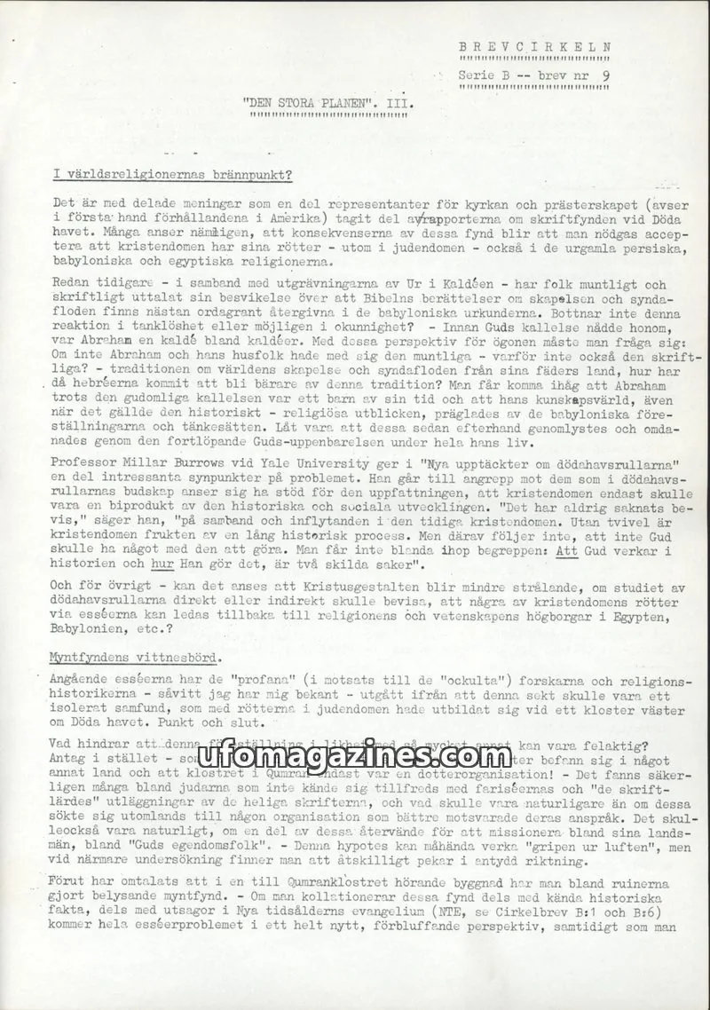 Cover of BREVCIRKELN issue 9: BREVCIRKELN